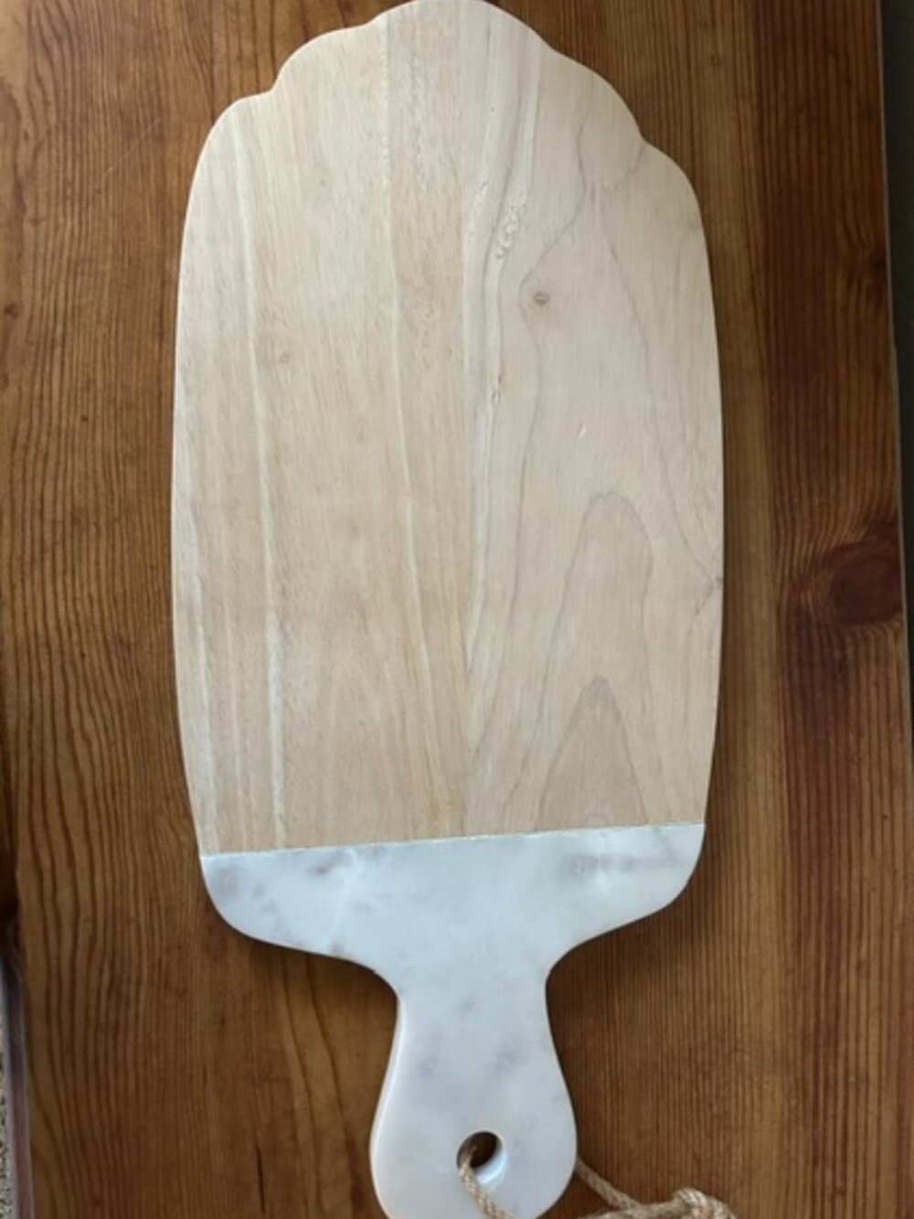 Threshold Marble & Wood Cheese Board-NWOT